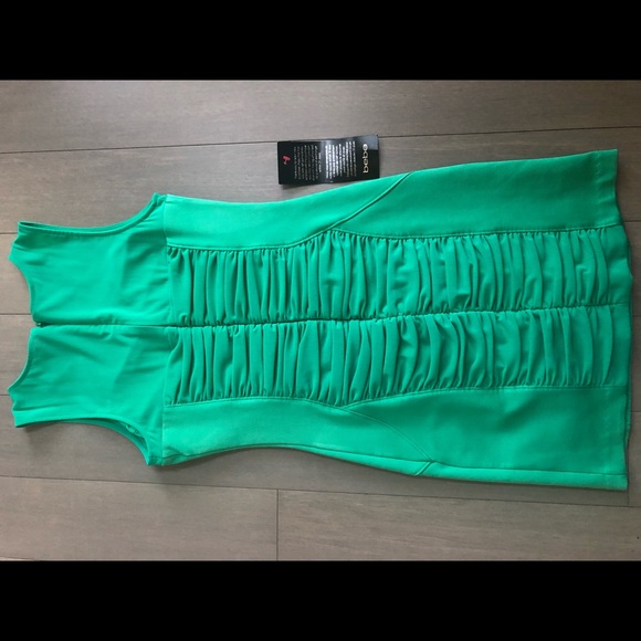 🔥bebe mesh panel/yoke dress size small - Picture 3 of 5